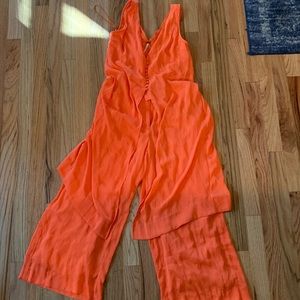 Free people silk two piece set